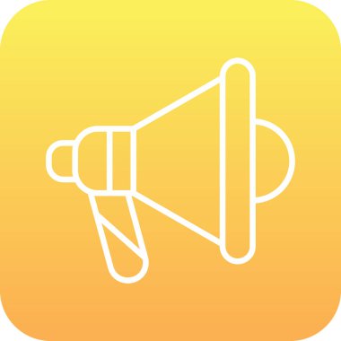 Hoparlör simgesi soyut arka grubunda izole edildi