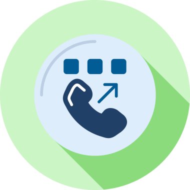 Çağrı merkezi simgesi. Düz renk tasarımı. Müşteri servisi. izole resim