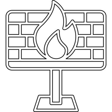 Alevli bilgisayar klavyesi