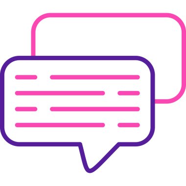 Konuşma baloncukları. Web simgesi