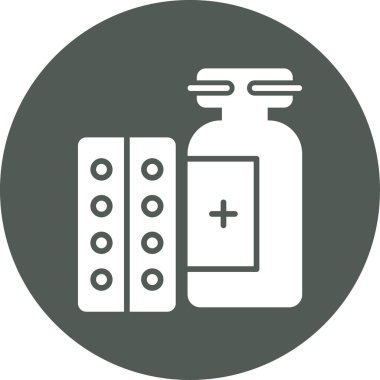 hap simgesi, vektör illüstrasyonu