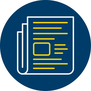 Belge simgesinin vektör illüstrasyonu