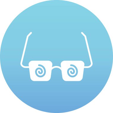 Moda tarzı izole edilmiş arkaplanda gözlük simgesi