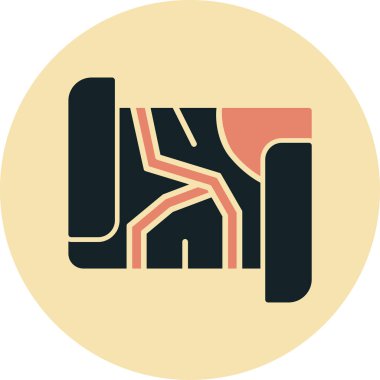 Bir harfin vektör illüstrasyonu