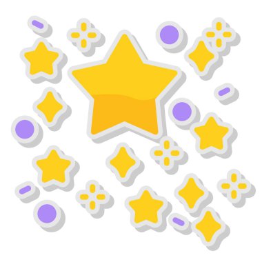 yıldız simgesi vektör illüstrasyonu