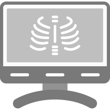 Bilgisayar izleyici simgesi ana hat biçiminde