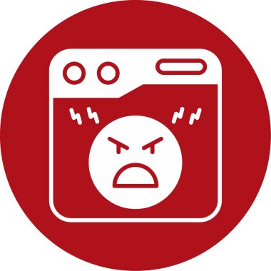 Üzücü kamera simgesi. vektör illüstrasyonu