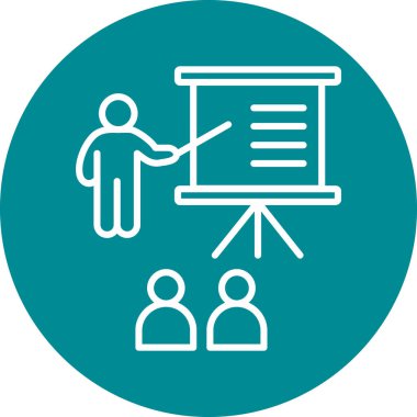 sunum simgesi vektör illüstrasyonu