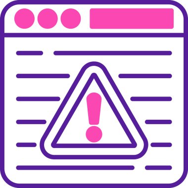 Alarm ünlem simgesi - ana hatlar biçiminde