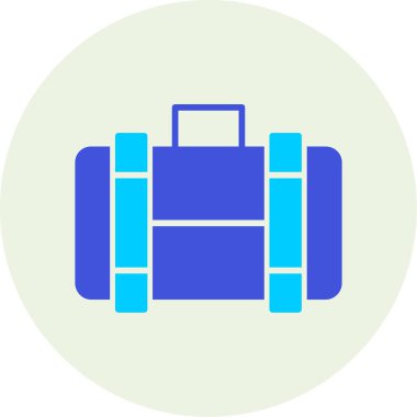 Sırt çantası. Web simgesi basit illüstrasyon