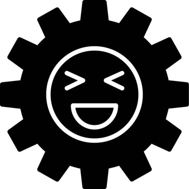 Gülümseme duygu simgesi simgesi ana hat biçiminde