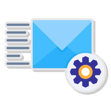 e-posta sembolü vektör illüstrasyon tasarımı içeren e-posta zarfı