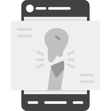 mobil akıllı telefon vektör simgesi