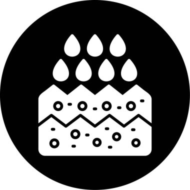 Pasta Simgesinin Vektör illüstrasyonu