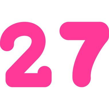 Sayıların vektör illüstrasyonu.