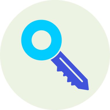 Anahtar simgesi vektör illüstrasyonu