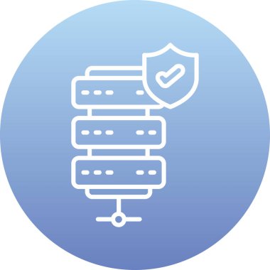 güvenli simge vektör çizim