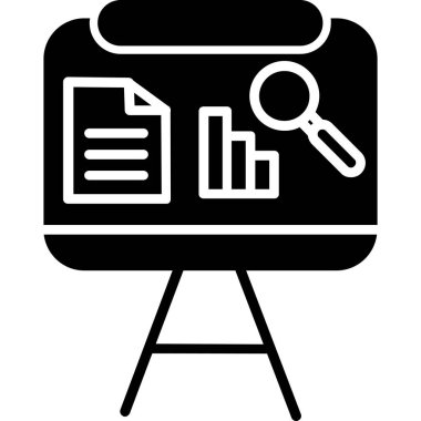 Basit vektör simgesi, arama motoru optimizasyonunun çizimi