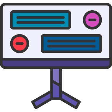 şebeke. Web simgesi basit illüstrasyon