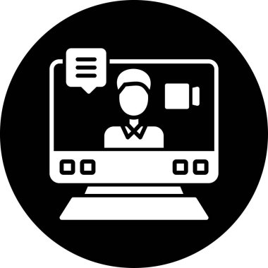 İş simgesinin vektör illüstrasyonu