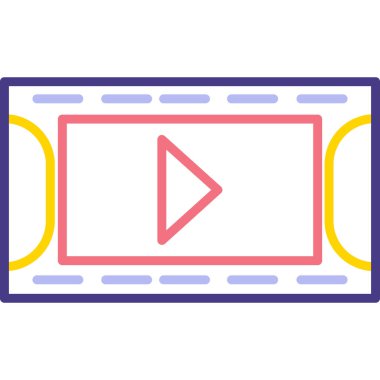video simgesi vektör illüstrasyonu
