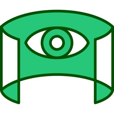 Göz simgesi vektör illüstrasyonu