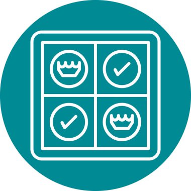 Bir yiyecek ikonunun vektör illüstrasyonu