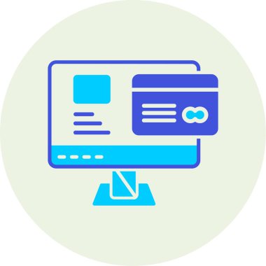 Bilgisayar. Web simgesi basit illüstrasyon