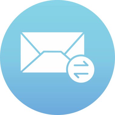 e-posta mektup simgesi, vektör çizim