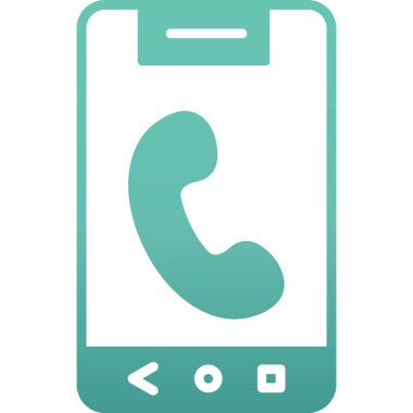 - Telefon. Web simgesi basit illüstrasyon