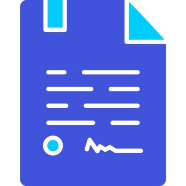 Belge. Web simgesi basit illüstrasyon