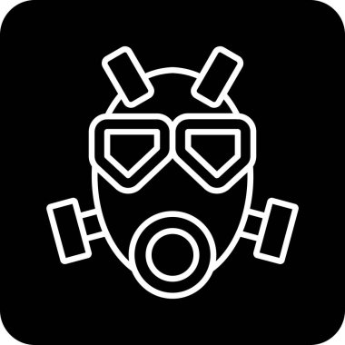 maske simgesi vektör illüstrasyonu