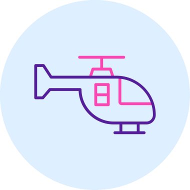 Helikopter simge vektör çizim