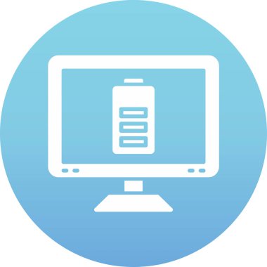 Bilgisayar. Web simgesi basit illüstrasyon