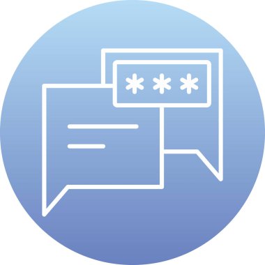 Sohbet simgesinin vektör illüstrasyonu