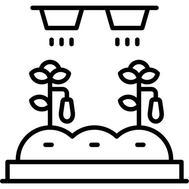 bitki simgesi, vektör illüstrasyonu