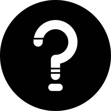 soru işareti simgesi, vektör illüstrasyonu