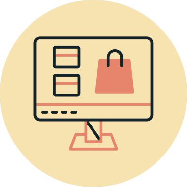 Web sitesi, vektör illüstrasyonu için web tasarım simgesi