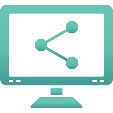 şebeke. Web simgesi basit illüstrasyon