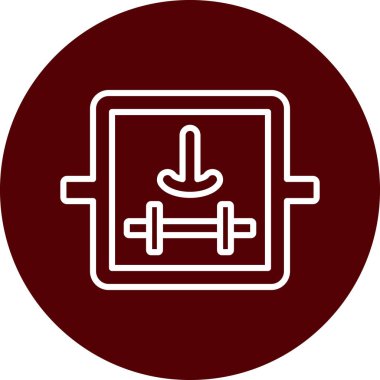 güzel ve siyah çizgi vektör simgesi