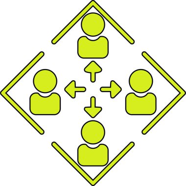 İş adamlarının vektör illüstrasyonu