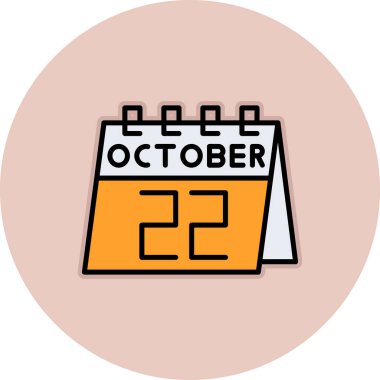 Takvim simgesinin vektör illüstrasyonu