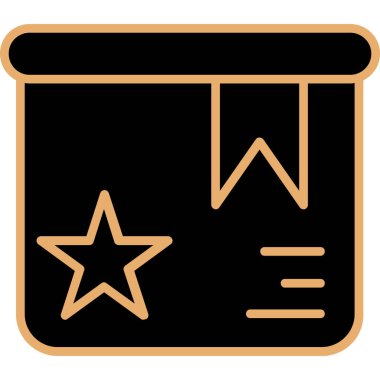 Web simgesi, cetvelin basit vektör illüstrasyonu