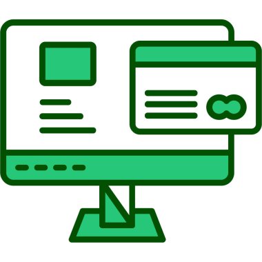 Web simgesi, vektör illüstrasyonu