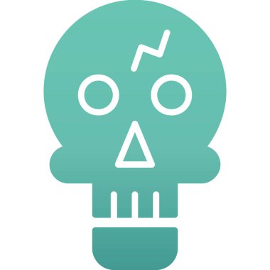 Kurukafa simgesi vektör illüstrasyonu