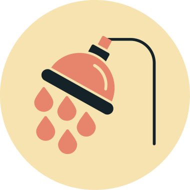 duş musluğu ikonu. vektör illüstrasyonu