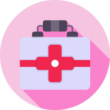 Hastane. Web simgesi basit illüstrasyon