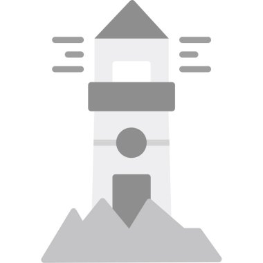 Düz dizaynlı roket fırlatma simgesi