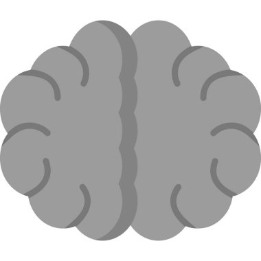 Beyin izole edilmiş simge tasarımı