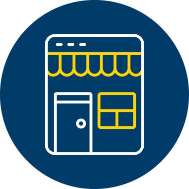 Web simgesi, vektör illüstrasyonu